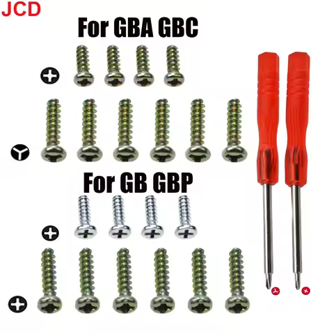 JCD 1Set (10pcs) For Gameboy Advance Color Y Tri-Wing Screws For GB GBP GBA GBC Game Console Shell C