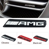 Car Front Grill AMG Badge Emblem Sticker for Mercedes Benz W212 W213 W202 W211 W176 W210 W205 Gla Gl