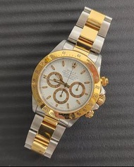 ✅唔使十萬-超抵玩Daytona🏠zenith 4030機芯-16523-🤩✅ 勞力士金鋼白面 Rolex Daytona 16523 18k gold✅靚狀態機芯狀態良好✅not 16520 116