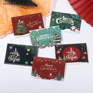 TT 10PCS Merry Christmas Greeg Card Christmas Eve Post Card Message Card Invitations New Year Creative Gift Card Postcard Envelope TT