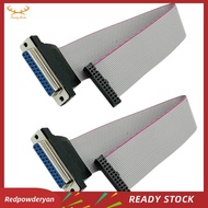 [Redpowderyan] Wire Flat Ribbon Cable DB25 Female to FC-26 Female Connector for LCD Monitors, Connec