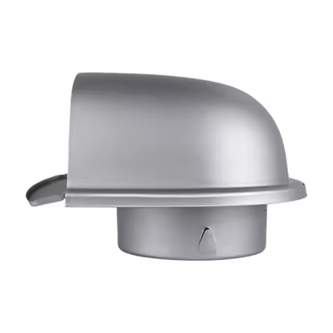 02DC Steel Air Outlet Cap for Exterior Wall Openings with Screen Panel, Wall Vent Hood Cover for Exh