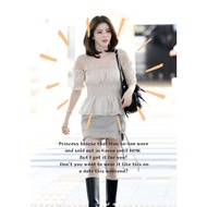 Han So-hee blouse, Grace U blouse, Princess blouse, Ballerina blouse, Korean celebrity blouse, Korea