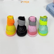 TYJC Pet Shoes, Breathable Mesh Anti-Slip Small Dog Shoes,  Comfortable Adjustable Summer Lightweigh