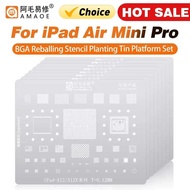 Amaoe BGA Reballing Stencil for Ipad 2 3 4 5 6 Air Mini Pro 12.9 10.5 9.7 A14 A9 A10X A12 A12X CPU N