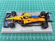 Brand New SPARK F1 Car Model 1/43 2021 MCL35M Norris Italian Army