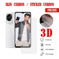 Skin Carbon Itel S23 Itel A60s Skin Back 3D Anti-scratch Skin Itel S23 Itel A60s