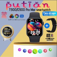SmartWatch T900/C900 ProMax Fashion Bluetooth Smart Bracelet Dual Straps 2.09 Inch HD Screen Full To