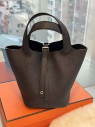 Hermes🌟Picotin 18 黑銀 tc stamp K