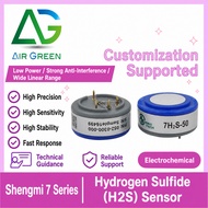 Air Green 7H2S-50 Hydrogen Sulfide H2S Electrochemical Gas Sensor Industrial Detector 0-50ppm