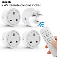 Remote control plug socket wireless socket smart socket RF2.4G UK plug socket wireless switch