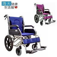 恆伸機械式輪椅 (未滅菌)【海夫健康生活館】鋁合金 輕量型 後折背 看護型(ER-0013-1)
