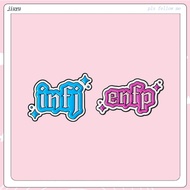 New Infj Enfp Personality Enamel Pin Cartoon Personality Logo Metal Badge Brooch Clothes Backpack Ac