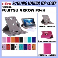FUJITSU ARROWS ARROW F04H 10.5" 10 10.5 10.5 INCH TAB tablet ROTATE FLIP BOOK COVER CASE CASING FLIP