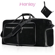 AMONGOF Gym Bag, 65L Waterproof Travel Bag, Durable Thicken Bottom Foldable Expandable Duffle Bag Sp