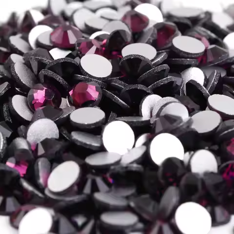 Amethyst 3D Nail Art Decorations ss3 ss4 ss5 ss6 ss8 ss10 ss12 ss16 ss20 ss30 ss34 Glass/ Crystal Na