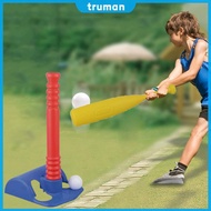 Funny Kids Baseball Bat Tee Ball  Includes 2 Balls Bat Tee Outdoor Sport  for Kids 3-5 for Toddlers 
