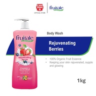 Fruitale Fragrance Moisturising Body Wash / Showel Gel 1kg-  Rejuvenating Berries - Strawberry & Bla