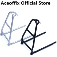 Aceoffix Bicycle Small Shelf Ultralight Rear Rack Mini saving Power Tow Small Wheels for Brompton Aluminum Alloy