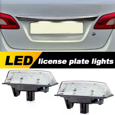 2pcs LED License Number Plate Lamp Light 26510-9Y00A for Nissan TEANA J31 J32 Maxima Cefiro Altima R