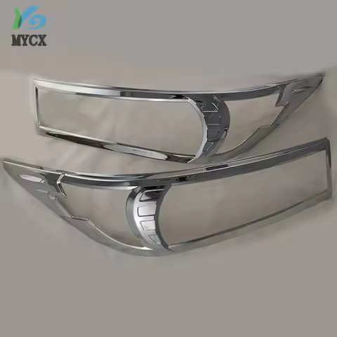 2016-2019 Chrome Front Lights Cover For Toyota Ki Jang Innova Chrome ABS Headlights Cover Parts For 