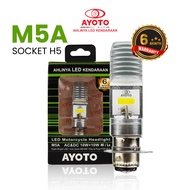 Lampu Depan LED Motor AYOTO M5A AC/DC Watt 10 Piringan Kaki 3