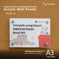 [Premium] A3 Wall Type Acrylic Display Frame