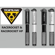 TOPEAK RACEROCKET HAND PUMP & RACEROCKET HP/HPX MINI PUMP 120 PSI & 160 PSI