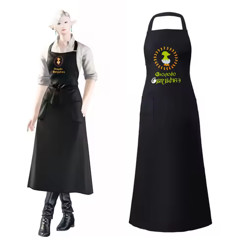 Final Fantasy XIV Cosplay FF14 Craftman's Apron Chocobo Paradise Cosplay Costume Daily Dress Unisex 