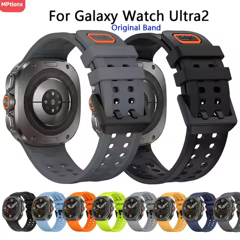 Silicone Strap for Samsung Galaxy Watch9 Ultra2 47mm Original Sport Replacement Bracelet Correa for 