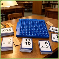 Kindergarten Math Flash Cards Portable with Multiplication Table Learning Toy Math Facts Flash Cards