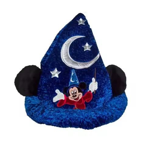 Disney Fantasia Mickey Mouse Hat Plush Toys Dolls 13.5" Disney Parks Youth Child Mickey Hat Stuffed