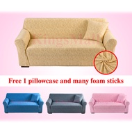Cluttered Lines Sofa Cover 1/2/3/4 Seater Sofa Cover Stretchable Sofa Seat Cover Regular Sofa Cover L Shape Sofa Cover(L Shape Need 2 Pcs)