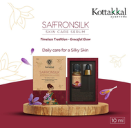 Kottakkal Ayurveda’s Saffron Silk Skin Brightening Serum is positioned as a saffron-infused face ser