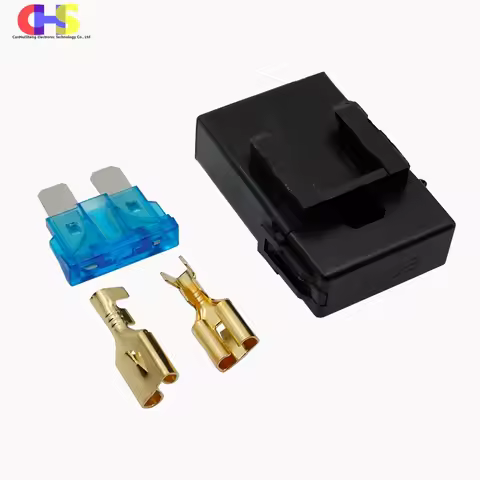 1-5Set ATC Fuse Holder 12V 24V Power Blade Car Fuse Box With 5A 10A 15A 20A 25A 30A Insert Standard 