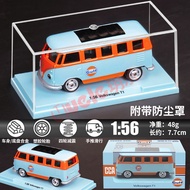 [Car Model Hot Sale] [Dustproof Box+Base] Genuine Authorized CCA Trendy Cool 1: 64 Volkswagen T1 All