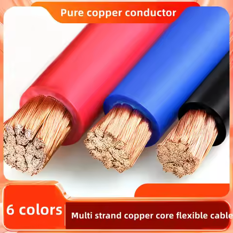 1/50m Single core multi strand soft copper wire 0.3-16mm² power electronic wire 22awg-6awg control s