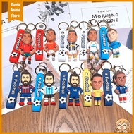 GANTUNGAN RONALDO MESSI Keychain Haaland Neymar GOAT PlayerKeychain