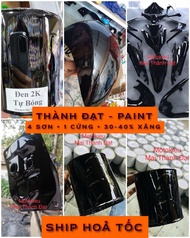 Màu Sơn Đen 2k Tự Bóng Siêu Đen( Sơn oto xe máy )Đóng gói tùy chọn