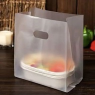 50Pcs Gift Bags Boutique Candy Dessert Cake Takeway Packing Bag Merchandise Shopping Bags For Solid 