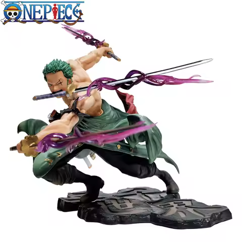 Een Stuk 10CM Figuur Speelgoed Anime GK Roronoa Zoro Drie-blade Sa-maximum PVC Action Collection Bee