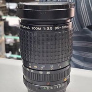 SMC PENTAX-A ZOOM 35-105MM F3.5 PK MOUNT