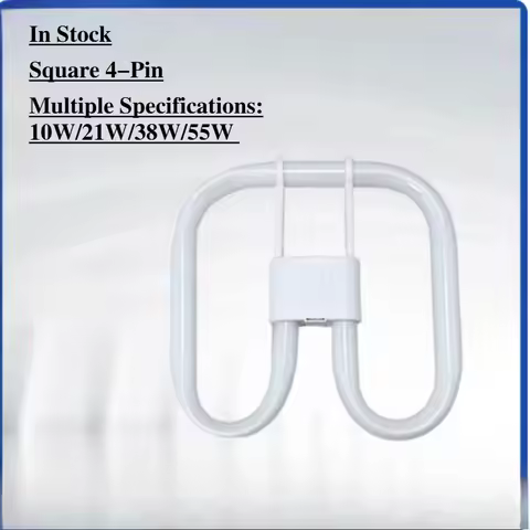 3-Color Energy-Saving Fluorescent Tube 2D Butterfly 4-Pin Square Lamp Ceiling Mounted Light for Home