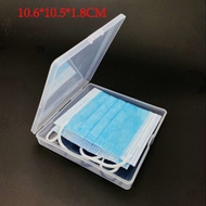 (SG) Transparent Clear Mask Keeper Holder Hard Case Storage Box1 – For disposable surgical face masks