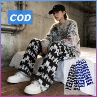 Unisex skena pants black pants loose streetwear men's jogger pants
