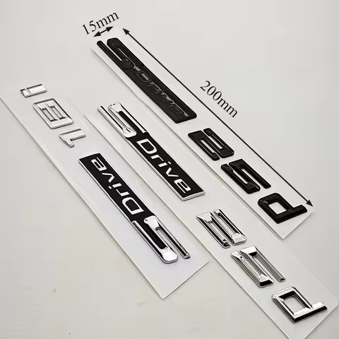 For BMW Z4 E85 E89 G29 Badge Logo SDrive18i 25d Rear Trunk Emblem Side Fender ABS Car Sticker Decals
