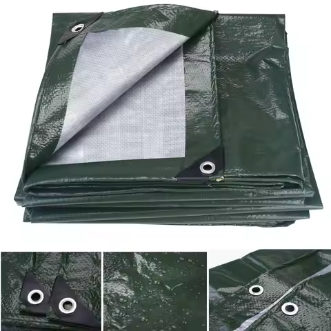 5x4m 4x3m 3x3m Large Waterproof Tarp Camping Tent Outdoor Shade Sail Ultralight Garden Canopy Awning