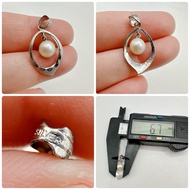 Real Silver Pendant Decorated With Pearls Akoya Second-Hand Japanese Product