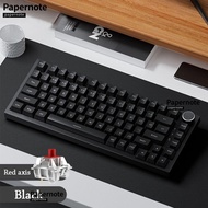 PAPERNOTE Mechanical Keyboard, Silent  Backlit Gaming Keyboard,  Mechanical Keys AK820 With Knob Wir