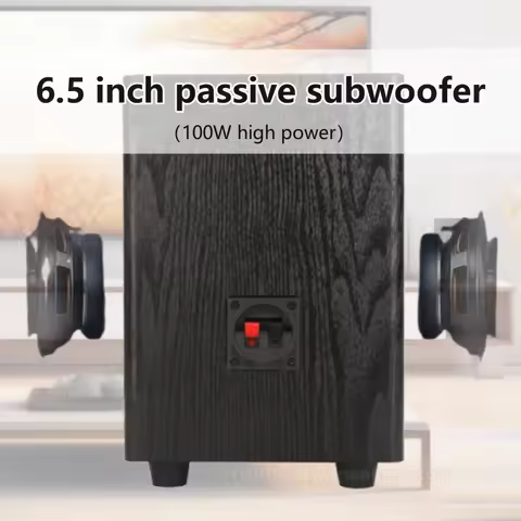 Ibass 6.5 Inch Passive Subwoofer Enhances Bass Desktop Home Theater Power Amplifier Subwoofer 100W H